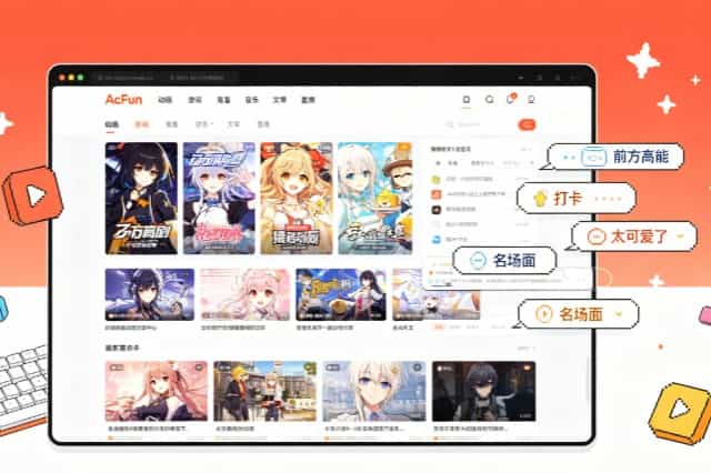 AcFun 网页版完整使用指南：免安装二次元弹幕社区