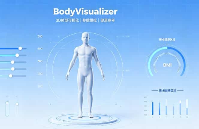 BodyVisualizer 正版使用教程｜官方wnagzhan入口、3D 体型可视化功能