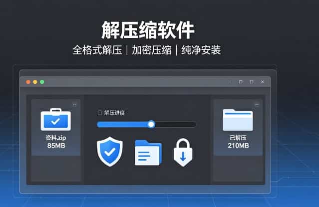 纯净无遥解压缩软件汇总｜7-Zip/Bandizip/WinRAR 正版入口